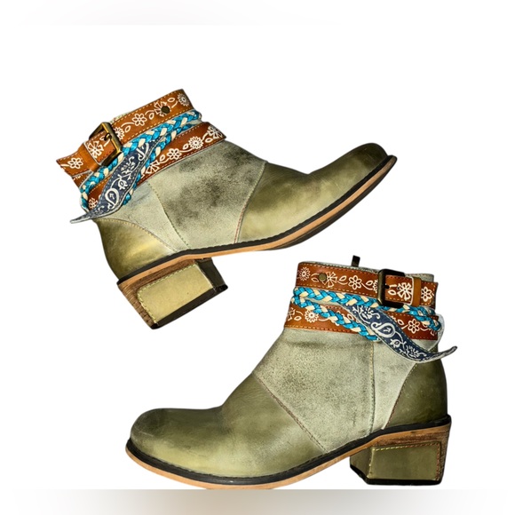 Socofy Shoes - Socofy Boho ankle Boots 8/38